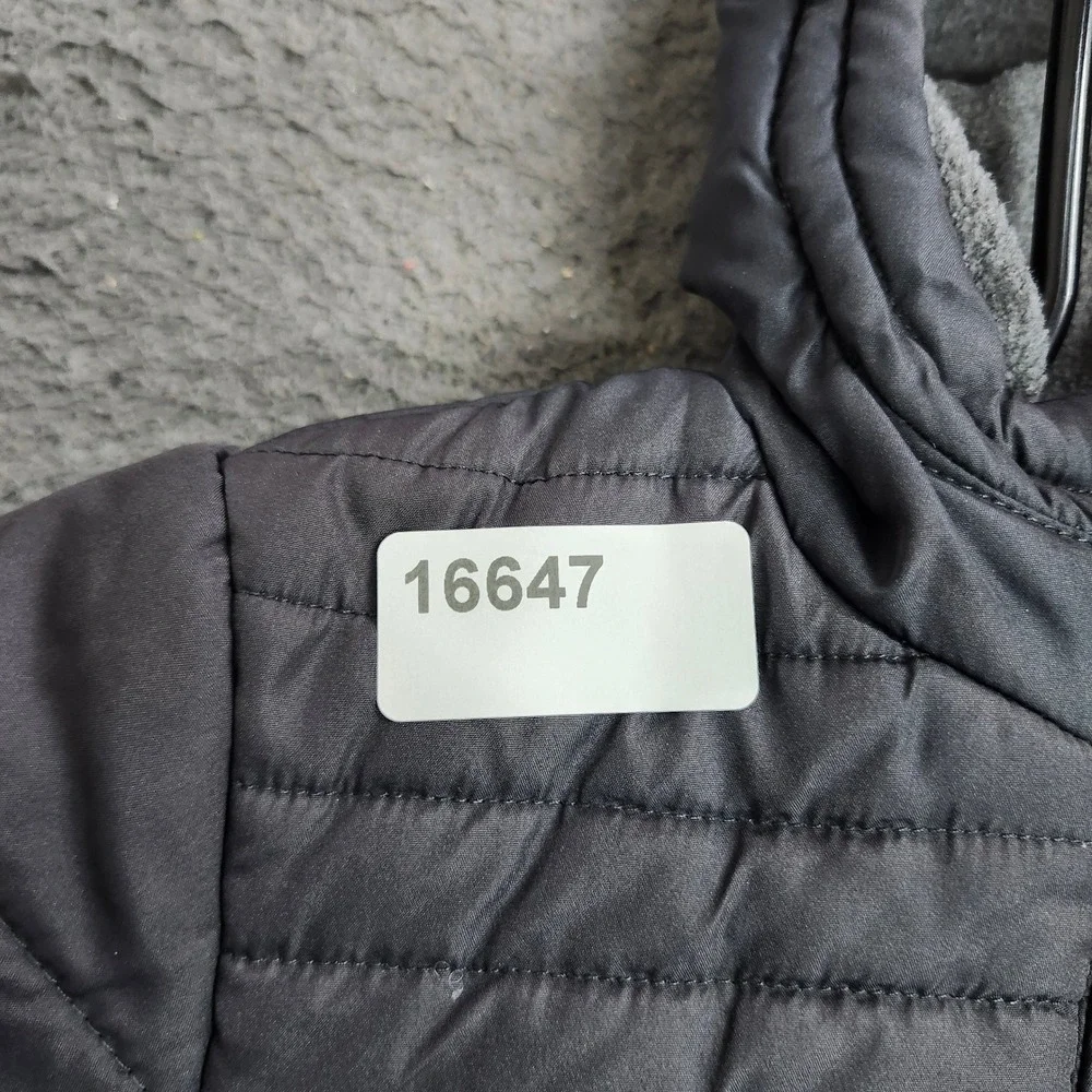 OshKosh Bgosh Toddler Boys Gray Orange Hooded Puffer Jacket Size 2T 16647